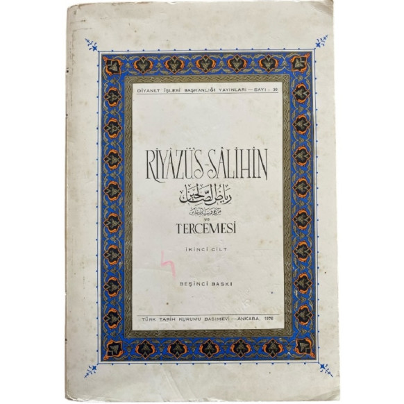 Riyazüs-Salihin Tercemesi, 2. Cilt  Diyanet İşleri Başkanlığı Yayınları  29,90 TL - eskicievi.com'da