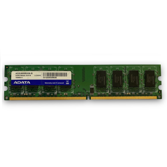 Adata 2 GB DDR2 800 Mhz, Masaüstü Ram Bellek - AD2U800B2G6-B