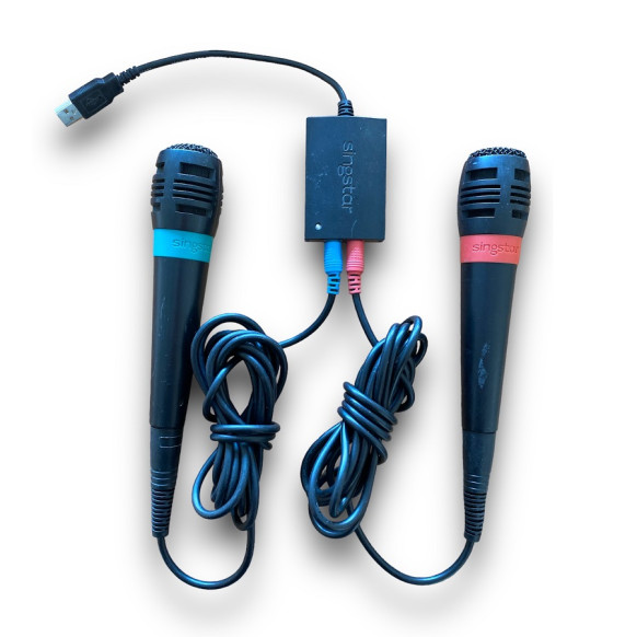 Singstar PS3 Uyumlu İkili Set Mikrofon ve USB Converter