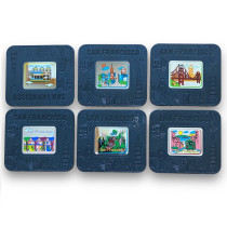 6 Adet San Francisco Set Plastik Bardak Altlığı