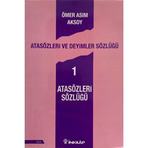 Atasözleri ve Deyimler Sözlüğü 1, İnkılap Yayınları,  64,90 TL - eskicievi.com'da