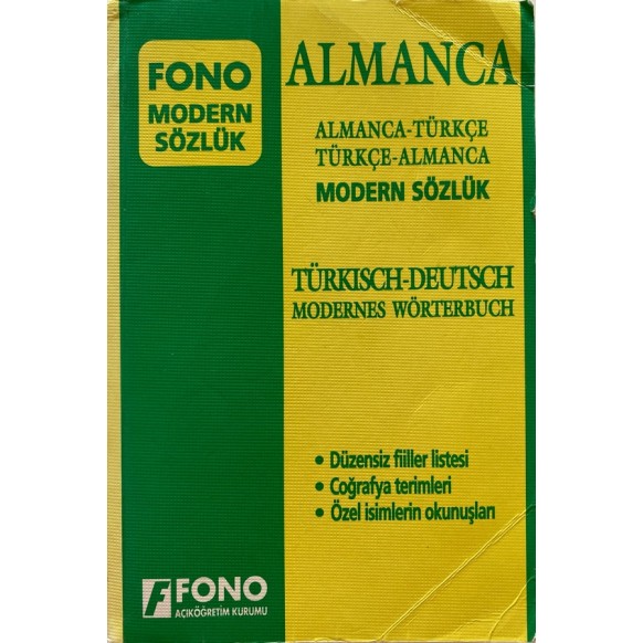 Almanca - Türkçe / Türkçe - Almanca Sözlük Fono Modern Sözlük  Fono Yayınları  80,00 TL - eskicievi.com'da