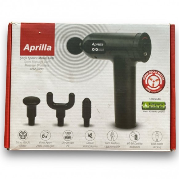 Aprilla AFM-2890 Şarjlı Sporcu Masaj Aleti - Pili Bitik