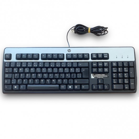 HP KU0316 - Türkçe Q Masaüstü Bilgisayar Klavyesi - USB Port Bağlantılı