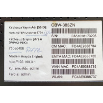 Netmaster Uydunet Docsis 3.0 Modem - CBW-383ZN