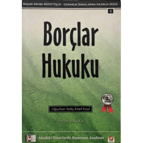 Borçlar Hukuku - 2003 Baskı  Seçkin Yayınları  49,90 TL - eskicievi.com'da