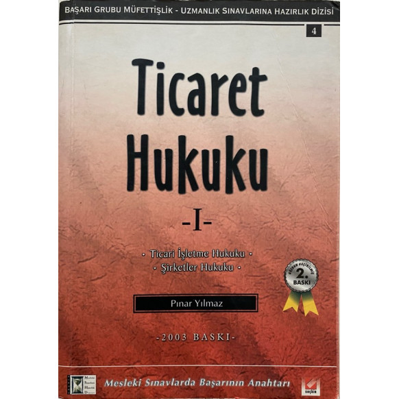 Ticaret Hukuku 1 - 2003 Baskı  Seçkin Yayınları  35,00 TL - eskicievi.com'da