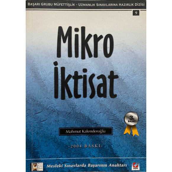 Mikro iktisat - 2004 Baskı  Seçkin Yayınları  35,00 TL - eskicievi.com'da