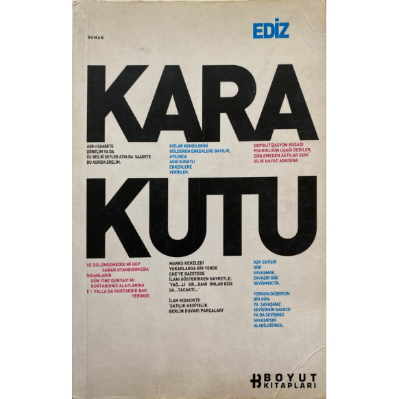 Kara Kutu - Ediz  Boyut Yayınları  49,90 TL - eskicievi.com'da