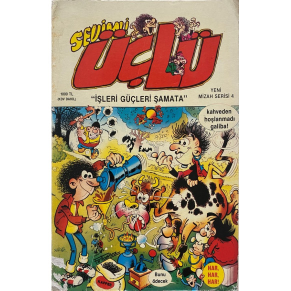 Sevimli Üçlü, işleri Güçleri Şamata yeni mizah serisi 4, Alfa Yayınları,  59,90 TL - eskicievi.com'da
