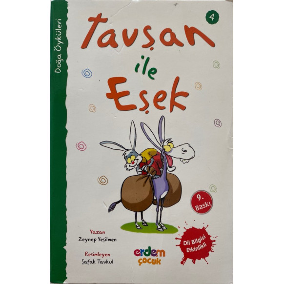 Tavşan ile Eşek - Zeynep Yeşilmen  Erdem Çocuk Yayınları  15,90 TL - eskicievi.com'da