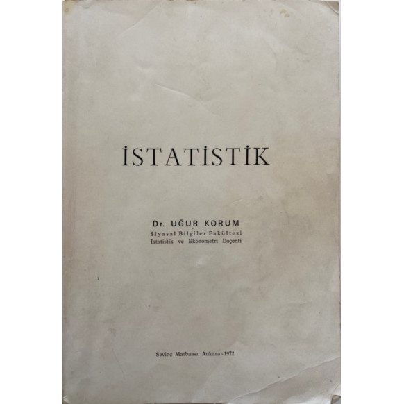 istatistik - Dr. Uğur Korum  Yazarın Kendi Yayını  29,90 TL - eskicievi.com'da