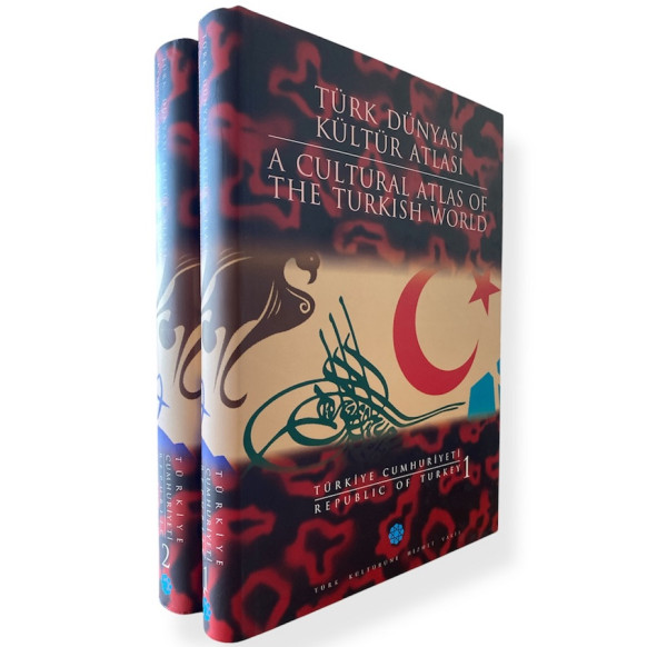 Türk Dünyası Kültür Atlası - A Cultural Atlas of the Turkish World / Türkiye Cumhuriyeti - 1 ve 2 Cilt Takım  Türk Kültür Yay...