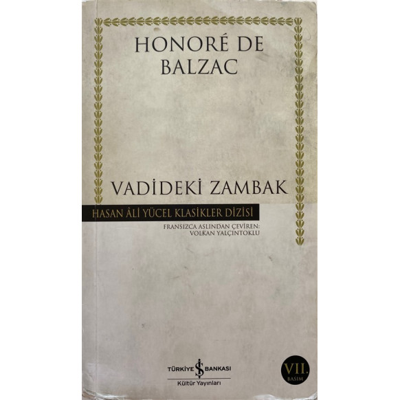 Vadideki Zambak - Honore De Balzac  Türkiye İş Bankası Yayınları  39,90 TL - eskicievi.com'da