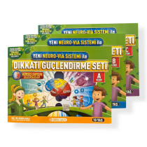Yeni Neuro Vıa Sistemi ile Dikkati Güçlendirme Seti-10 Yaş (3 Kitap Takım) - Osman Abalı  Adeda Yayınları  300,00 TL - eskici...