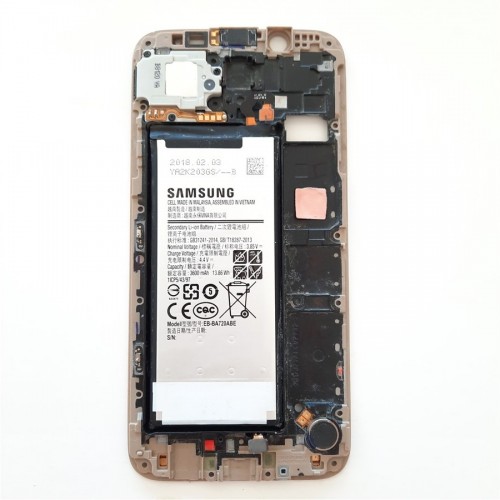 Samsung Galaxy J7 Pro Model J730F - Orta Kasa Batarya, Hoparlör, Titreşim Motoru, Home ve Yön Tuşları Üzerinde