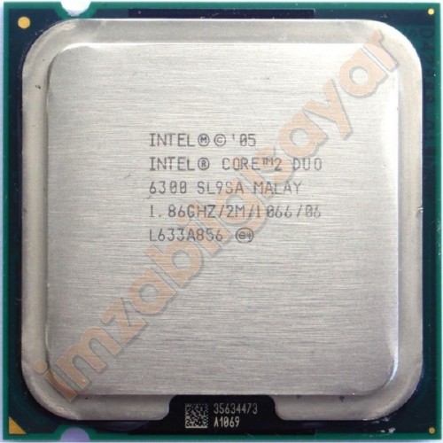İntel Core 2 Duo E6300 1.86 GHz / 2M / 1066 - SL9SA - Masaüstü işlemci