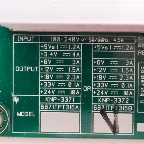 LG - 37LP1RZE Televiziyon Güç Kartı - Model - 6871TPT315B