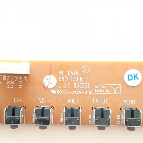 LG - 37LP1RZE Televiziyon Kontrol Buton kartı - Model - 6870TC09E11