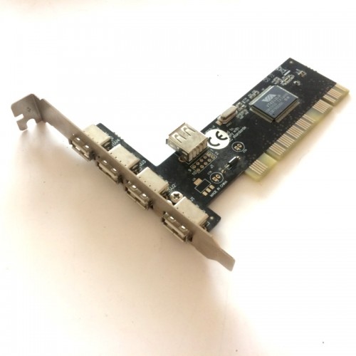 PCİ - USB Kart - 4 USB çıkışlı + 1 Kasa içi Bağlantılı