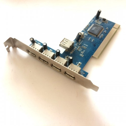 PCİ - USB Kart - 4 USB çıkışlı + 1 Kasa içi Bağlantılı