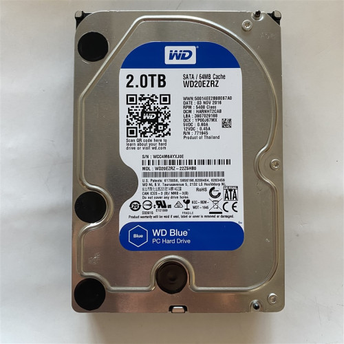 Western Digital, 2 TB, Sata - 3.5 inç Masaüstü Harddisk, Model No - WD20EZRZ