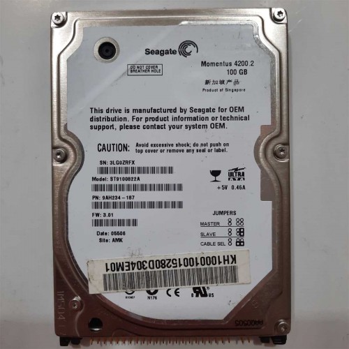 Seagate, 100 GB, Model No - ST9100822A, IDE Harddisk