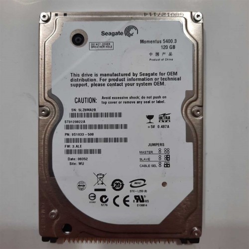 Seagate, 120 GB, Model No - ST9120822A, IDE Harddisk