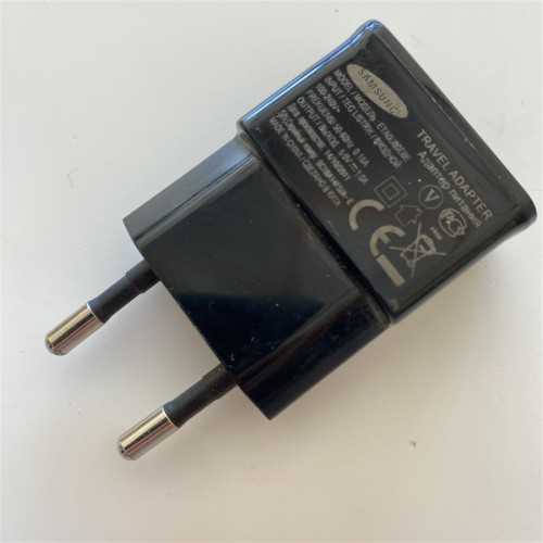 Samsung Telefon Sarj Aleti Siyah, Orijinal Adaptör - 5 V - 1 A