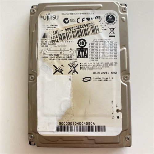 Fujitsu 160GB Sata Notebook Harddisk - Model : MHW2160BH