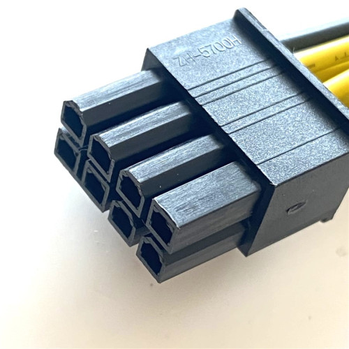 Çift 6 Pin, Dişi Tek 8 Pin Erkek Ekran Kartı Güç Kablosu