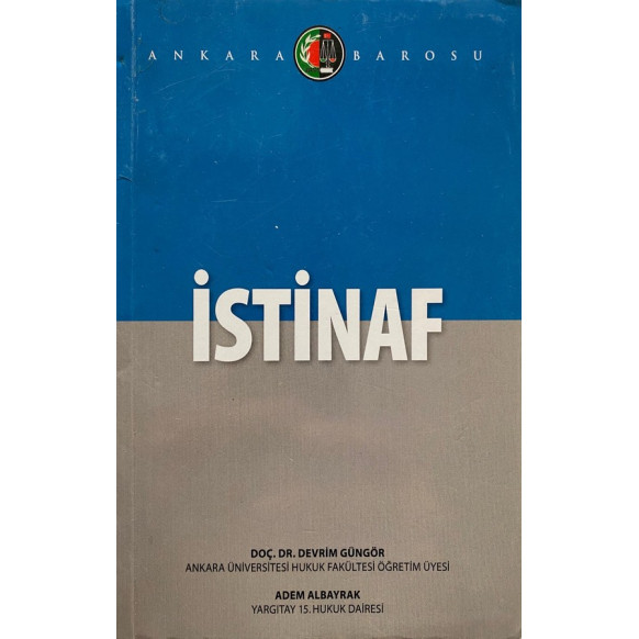 istinaf - Devrim GÜNGÖR  Ankara Barosu  27,50 TL - eskicievi.com'da