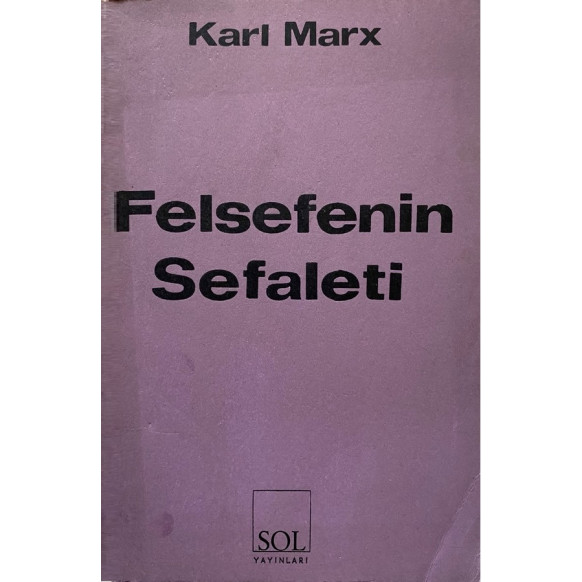 Felsefenin Sefaleti, Sol Yayınları,  101,00 TL - eskicievi.com'da