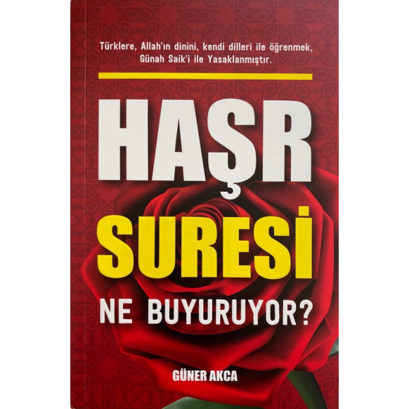 Haşr Suresi Ne Buyuruyor  Yazarın Kendi Yayını  89,90 TL - eskicievi.com'da