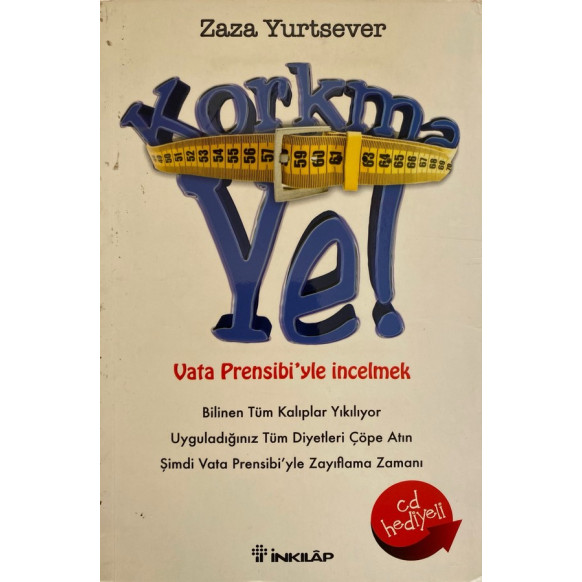 Korkma Ye, Vata Prensibi'yle İncelmek  İnkılap Yayınları  37,90 TL - eskicievi.com'da