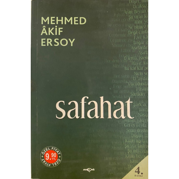 Safahat - Mehmet Akif ERSOY  Akçağ Yayınları  26,40 TL - eskicievi.com'da