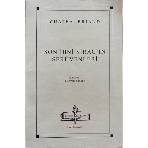 Son İbni Sirac'ın Serüvenleri  Cumhuriyet Yayınları  22,50 TL - eskicievi.com'da