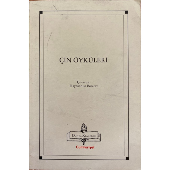 Çin Öyküleri  Cumhuriyet Yayınları  22,49 TL - eskicievi.com'da