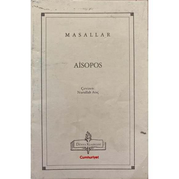 Masallar  Cumhuriyet Yayınları  22,50 TL - eskicievi.com'da