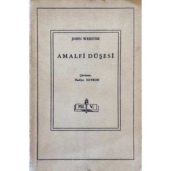 Amalfi Düşesi  Maarif Vekaleti Yayınları  49,90 TL - eskicievi.com'da