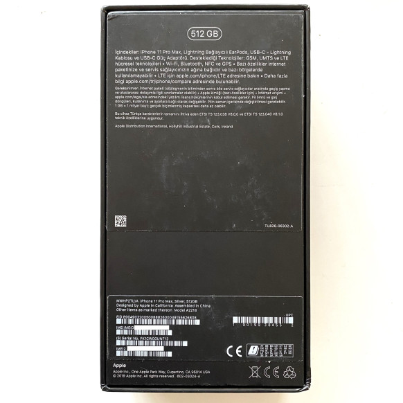 iphone 11 Pro Max Silver 512 GB - Boş Kutu